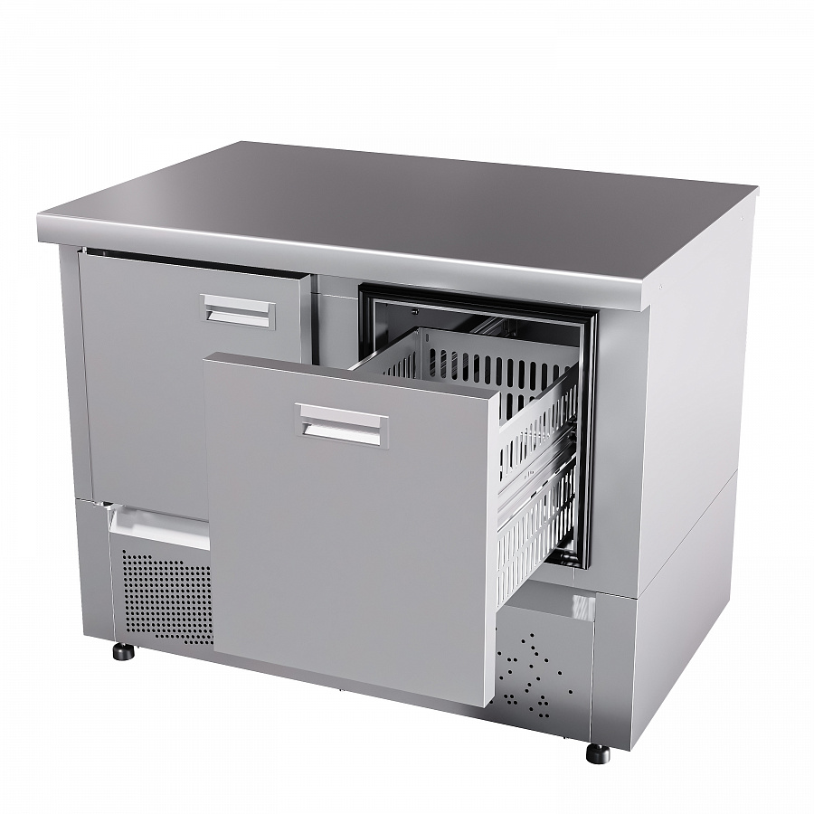 Стол морозильный Abat СХН-70Н-01 столешница 202 с борт. (дверь-ящик 1)